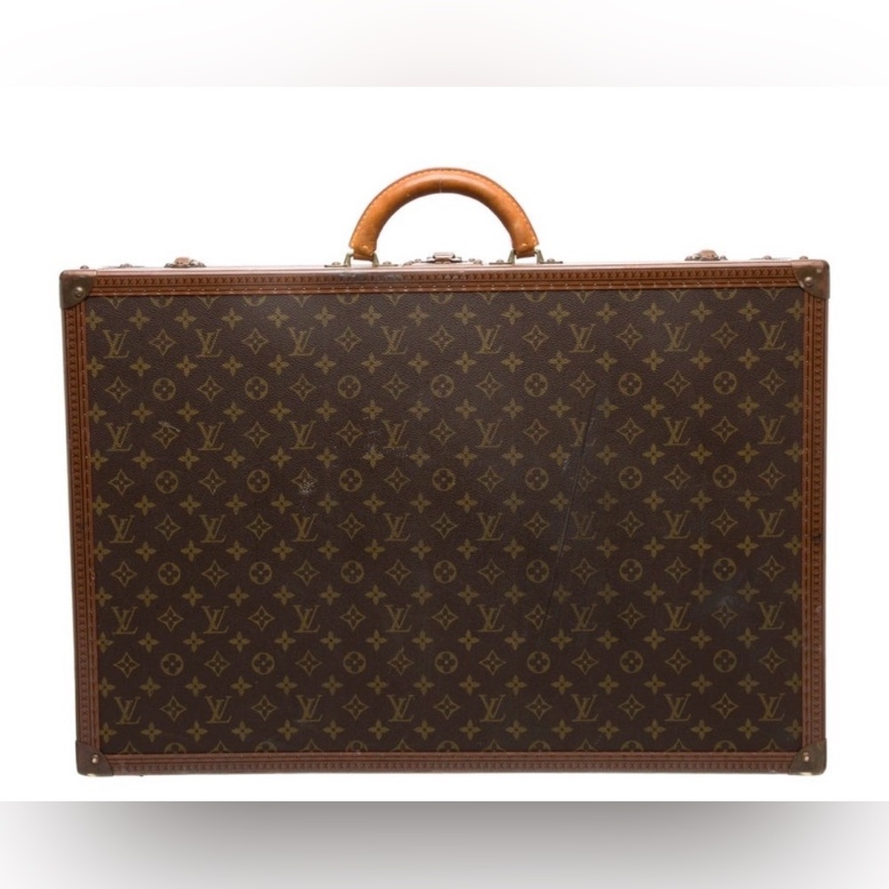 Authentic Louis Vuitton Alzer 65 Vintage Monogram Suitcase Trunk